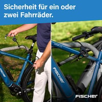 Zámok na bicykel Fischer, lankový zámok 110 cm, 8 mm oceľové špirálové lanko s držiakom, káblový zámok kompatibilný s elektrobicyklami a elektrokolobežkami 3