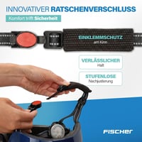 Detská cyklistická prilba Fischer BMX Dirt Bike Plus Universe s integrovaným LED svetlom, čierna – S/M (54 – 58 cm) 7