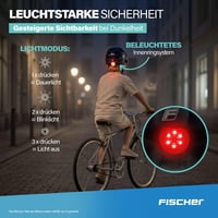 Detská cyklistická prilba Fischer BMX Dirt Bike Plus Universe s integrovaným LED svetlom, čierna – S/M (54 – 58 cm) 5