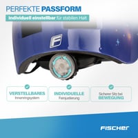 Cyklistická prilba Fischer BMX Explorer Plus, veľkosť S/M (54-59 cm), čierna, s integrovaným zadným LED svetlom, Dirt Bike Helm 6