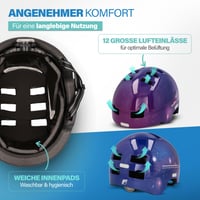 Cyklistická prilba Fischer BMX Explorer Plus, veľkosť S/M (54-59 cm), čierna, s integrovaným zadným LED svetlom, Dirt Bike Helm 8