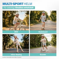 Cyklistická prilba Fischer BMX Dirt Bike Helm Plus Power s LED zadným svetlom, veľkosť S/M (54-58 cm), farebná 9