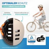 Cyklistická prilba Fischer BMX Dirt Bike Helm Plus Power s LED zadným svetlom, veľkosť S/M (54-58 cm), farebná 3