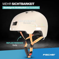 Cyklistická prilba Fischer BMX Dirt Bike Helm Plus Power s LED zadným svetlom, veľkosť S/M (54-58 cm), farebná 4
