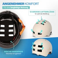 Cyklistická prilba Fischer BMX Dirt Bike Helm Plus Power s LED zadným svetlom, veľkosť S/M (54-58 cm), farebná 8