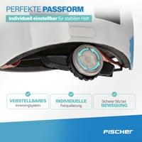Detská cyklistická prilba Fischer BMX Dirt Bike Helm Plus Splash, veľkosť XS/S (48-54 cm), s integrovaným zadným LED svetlom, farebná 6