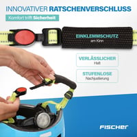 Cyklistická prilba Fischer BMX Plus so zadným LED svetlom - Game/Svetlomodrá - Veľkosť S/M (54-58 cm) - Detská prilba na dirt bicykel 7