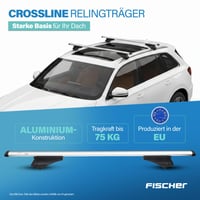 Hliníkové strešné nosiče Fischer CrossLine XL - 131 cm, nosnosť 75 kg 2