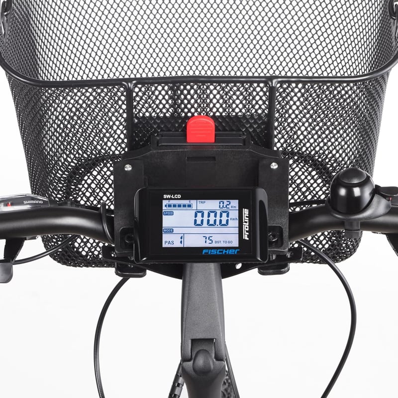 Fischer E-Bike Kormánykorb Gyorsrögzítéssel, 5 kg Teherbírás, Bosch Kijelzővel Kompatibilis - Single