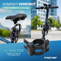 Zámok na elektrokolobežku Fischer s oceľovým lankom, úroveň zabezpečenia 4 – 120 cm 5