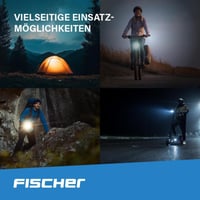 Sada LED svetiel na bicykel Fischer Twin – 80/40/20 luxov, 360° zadné svetlo, nabíjateľné, nabíjanie cez USB, IP44, StVZO, čierna, 2 ks 10