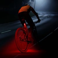 Sada LED svetiel na bicykel Fischer Twin Stop, 100 luxov, so senzorom, výdrž batérie 8 hodín, hliníkové telo, čierna, 1 ks 2