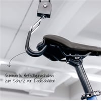 Suport pentru bicicletă Fischer Fahrradlift Profi Plus, montare pe tavan - capacitate 57 kg, înălțime până la 4 m, mecanic, negru, compatibil cu biciclete electrice 2