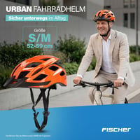 Fischer Urban Lano kerékpáros sisak - narancssárga - S/M (52-59 cm) 2