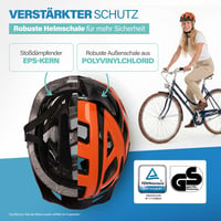 Fischer Urban Lano kerékpáros sisak - narancssárga - S/M (52-59 cm) 3