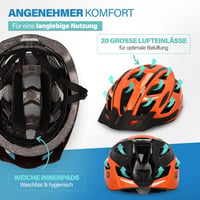 Fischer Urban Lano kerékpáros sisak - narancssárga - S/M (52-59 cm) 8