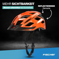 Fischer Urban Lano kerékpáros sisak - narancssárga - S/M (52-59 cm) 4