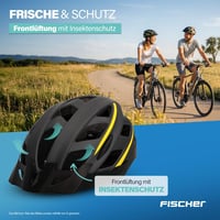 Fischer Urban Montis kerékpáros sisak világító belső gyűrűs rendszerrel - fekete-sárga - S/M (52-59 cm) 9
