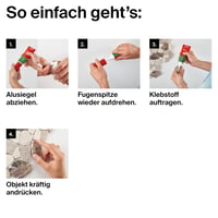 Adeziv de montaj universal fischer GOW 80 ml - Pentru uz interior și exterior, rezistent la apă 6