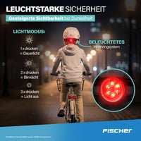 Cască de bicicletă pentru copii Fischer Bufniță, mărimea S/M (55-59 cm), Alb - Protecție pentru cap cu carcasă EPS și certificare TÜV 5