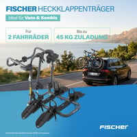 Fischer stražnji nosač bicikala za automobil – Nosač bicikala za montažu na prtljažnik, nosivost 45 kg 2