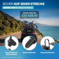 Fischer stražnji nosač bicikala za automobil – Nosač bicikala za montažu na prtljažnik, nosivost 45 kg 5