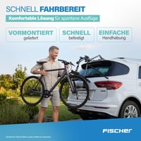 Fischer stražnji nosač bicikala za automobil – Nosač bicikala za montažu na prtljažnik, nosivost 45 kg 4