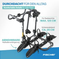 Fischer stražnji nosač bicikala za automobil – Nosač bicikala za montažu na prtljažnik, nosivost 45 kg 7
