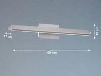 Nástenná lampa Fischer & Honsel Pare TW, kov, 21 W, farba niklu 3