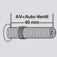 Cameră de aer bicicletă Fischer 26 inch 40/57-559 valvă AV, dimensiune medie 5