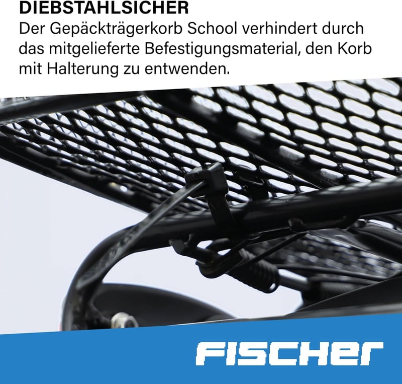 Fischer Kerékpár Csomagtartó Kosár Alumínium Vázas Praktikus Szállítás - Luggage rack basket