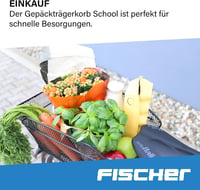 Fischer Kerékpár Csomagtartó Kosár Alumínium Vázas Praktikus Szállítás - Luggage rack basket 5