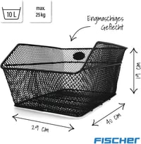 Fischer Kerékpár Csomagtartó Kosár Alumínium Vázas Praktikus Szállítás - Luggage rack basket 2