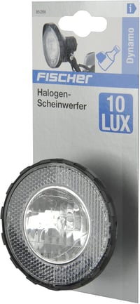 FISCHER Kerékpár Dinamó Első Lámpa 10 Lux Cserélhető Halogén Izzóval StVZO 2
