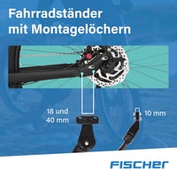 Fischer Kerékpár Hátsó Állvány 24-29 Colos Kerekekhez Magasságállítható - Single 4