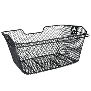 Fischer košara za bicikl, guste mreže, crna, 42x31x18 cm, nosivost 2 kg