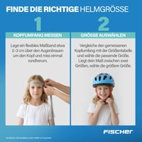 Detská cyklistická prilba Fischer, veľkosť S/M (55-59 cm), modrá, certifikát TÜV, EPS škrupina, komiksový motív 10