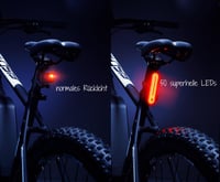 Lampă spate pentru bicicletă Fischer cu LED, reîncărcabilă, rezistentă la apă IPX4, negru 9