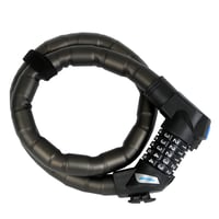 Lacăt pentru bicicletă cu lanț și cifru Fischer Link Lock – lungime 90 cm, diametru 24 mm, negru 1
