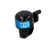 Mini sonerie de bicicletă Fischer – Neagră, cu bază rotativă, compatibilă cu ghidoane standard 2