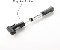 Fischer Mini Pumpa Alumínium Dupla Löketes Ezüst Kerékpár 10
