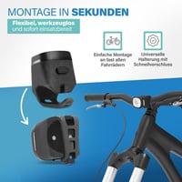 Fischer Square kerékpár lámpa szett 90 lm, USB töltés, IP44, StVZO 3