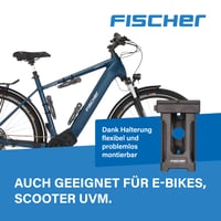 Skladací zámok na bicykel Fischer s držiakom, čierny, 85 cm – Bezpečnostný skladací zámok 2