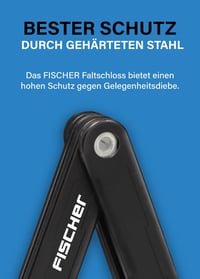Fischer összecsukható lakat tartóval, fekete, 110 cm 3