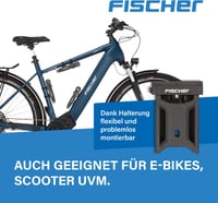 Fischer összecsukható lakat tartóval, fekete, 110 cm 5