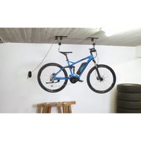 Stropný zdvihák na bicykel Fischer Plus - nosnosť 30 kg, do výšky stropu 4 m, mechanický, pre bicykle a e-biky 1