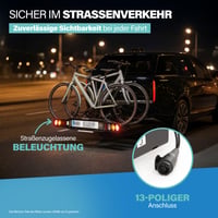 Fischer ProlineEvo 3 nosač bicikla za vučnu kuku - za 3 bicikla, kompatibilan s e-biciklima, nosivost 60 kg 8