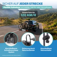 Fischer ProlineEvo 3 nosač bicikla za vučnu kuku - za 3 bicikla, kompatibilan s e-biciklima, nosivost 60 kg 6