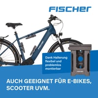 Antifurt pliabil pentru bicicletă Fischer PROTEC PLUS FK110 – oțel călit, 110 cm, cu suport și 3 chei 3