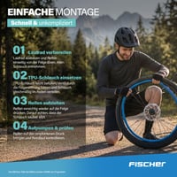 Fischer TPU duša na horský bicykel MTB 29" 54-65-622 (29 x 2.10-2.60), 6x ochrana proti defektu, adaptér na ventil 9